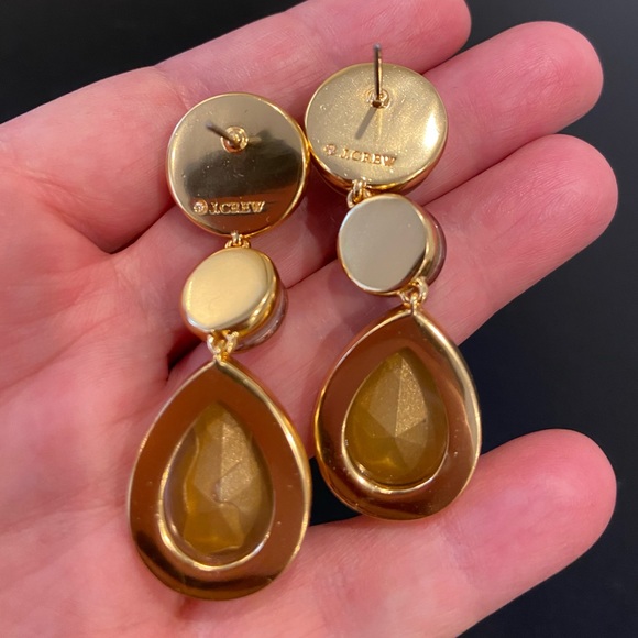 NWT J. Crew triple stone drop statement earrings - Picture 16 of 16